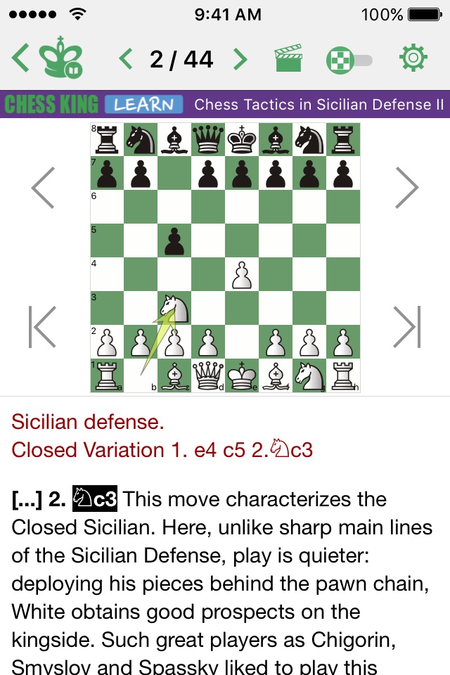 Chess Tactics. Sicilian Def. 2 screenshot 2