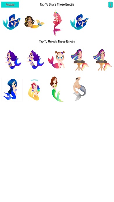 How to cancel & delete Mermatude – Mermaid Emoji from iphone & ipad 1