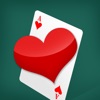 Red heart poker against