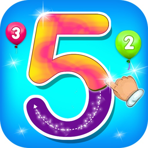 123 Counting & Tracing Numbers Icon