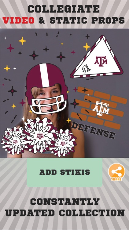 Texas A&M Aggies Animated Selfie Stickers