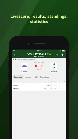 Game screenshot Volleyball 24 - live scores apk