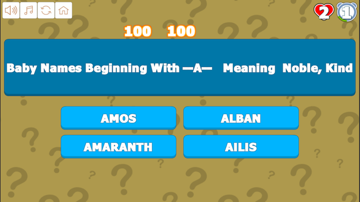 Quiz AtoD Baby Names