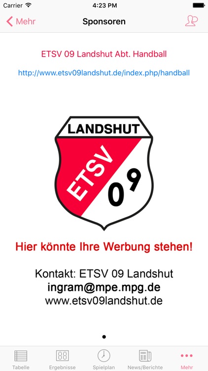 ETSV 09 Landshut Handball screenshot-3