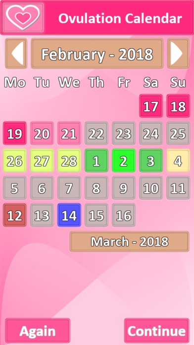 Ovulation Calendar screenshot 2
