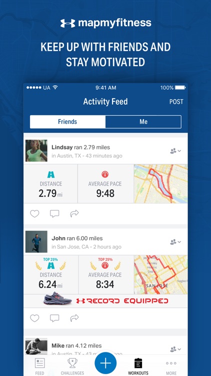 Map My Fitness - GPS Workout Trainer & Tracker