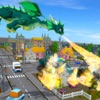 Icon Flying Dragon Fire City Attack