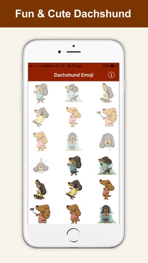 Dachshund Emoji Doxie Stickers(圖2)-速報App