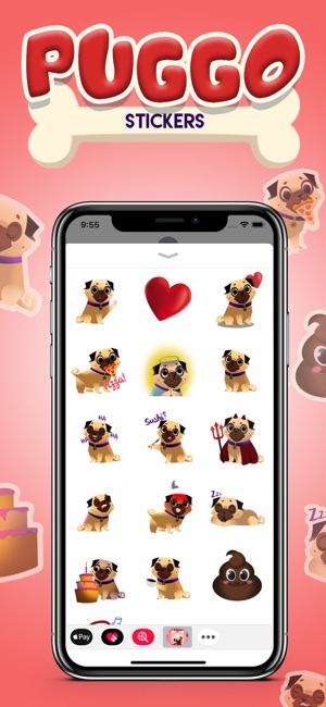 Dog Pugs - Animated Stickers(圖3)-速報App