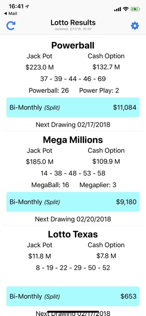 r&s lotto result 2018