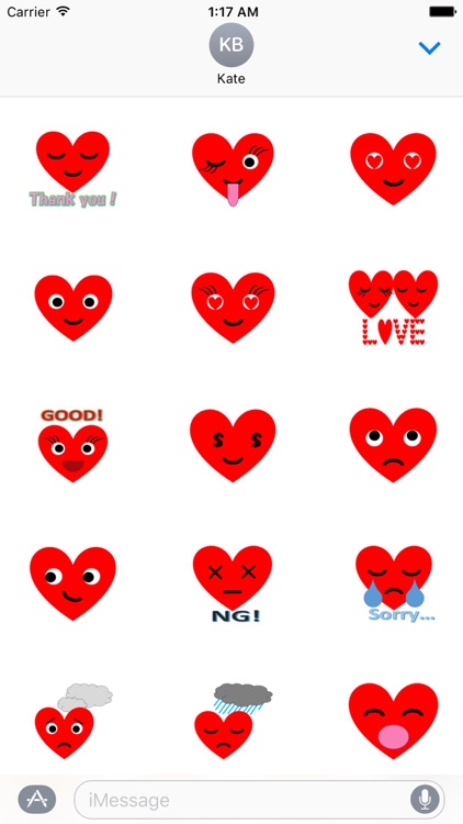 HeartMoji - Cute Heart Emoji Sticker