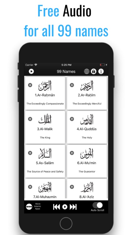 99 Names of Allah + Audio