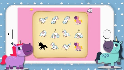 How to cancel & delete Cute Unicorn Horse Matching Find The Pair from iphone & ipad 3
