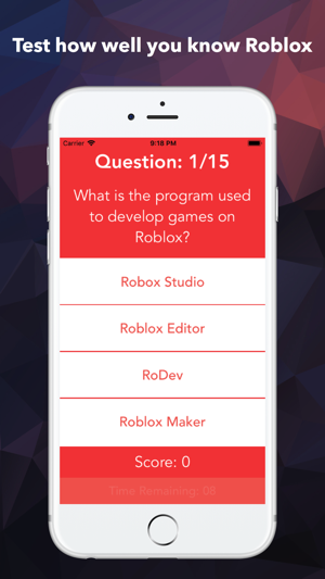 The Quiz For Roblox On The App Store - paperblox for roblox