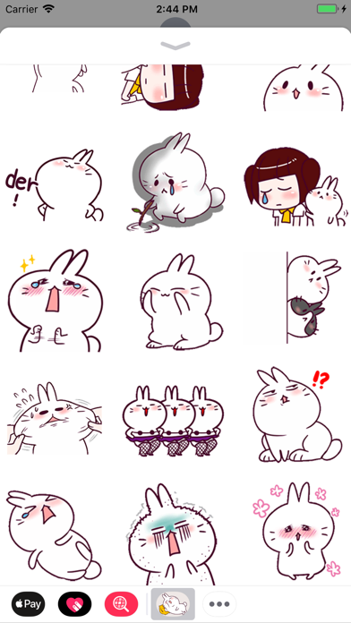 Funny Bunny Animated Stickers screenshot 2