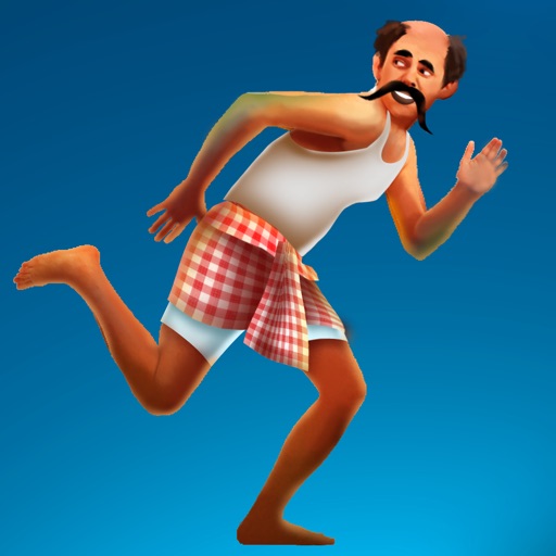 Indian man run - The dangerous coconuts trees jumping quest - Free Edition icon