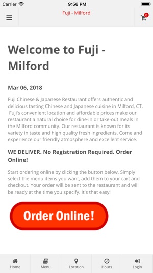 Fuji Restaurant Milford(圖1)-速報App