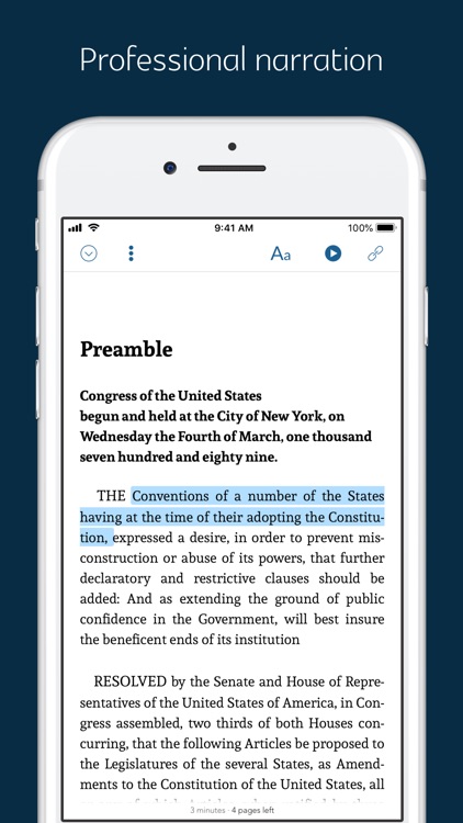 US Historical Documents -audio