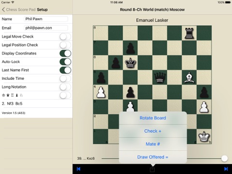 Chess Score Pad screenshot 3