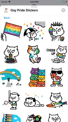 Captura 4 Gay Pride Stickers Collection iphone