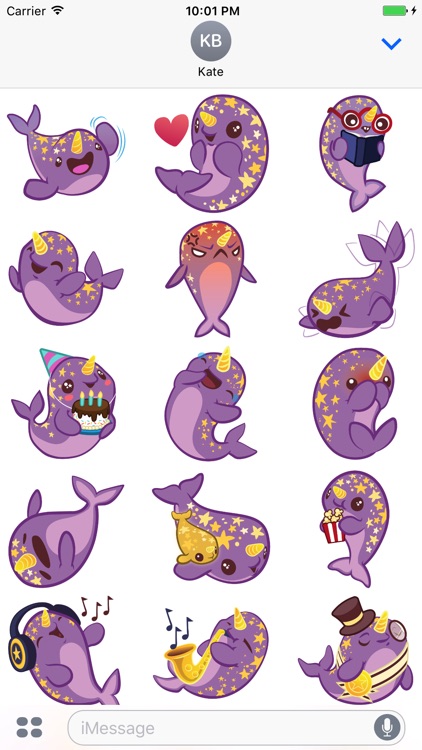 inki-Drop Starwhal Stickers