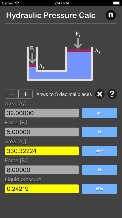 Hydraulic Pressure Calculator screenshot-5