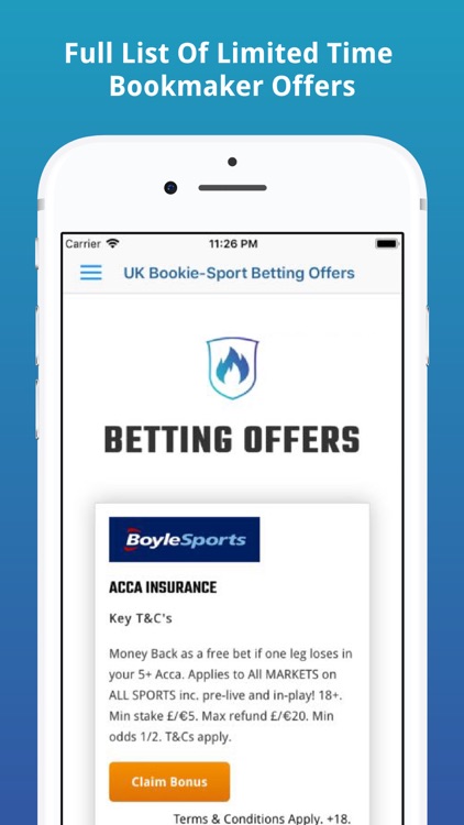 Bookie sports betting app