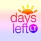 Keep track with your important events in your life with this slick event countdown app, DaysLeft LT