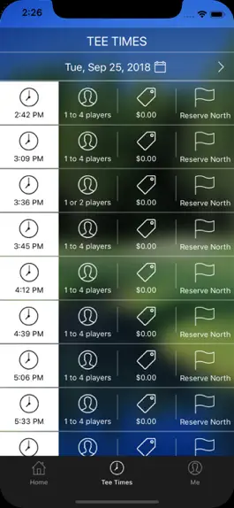 Game screenshot The Reserve Golf Tee Times hack