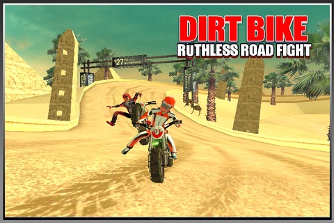 Dirt Bike Road Fight Racing screenshot 4