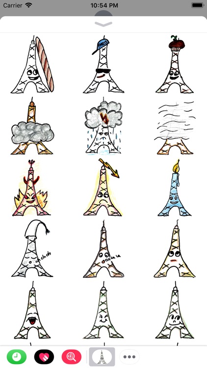 Eiffel-Sticker screenshot-3