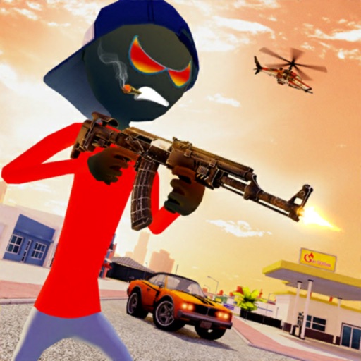 Stickman Gangster City Crime iOS App