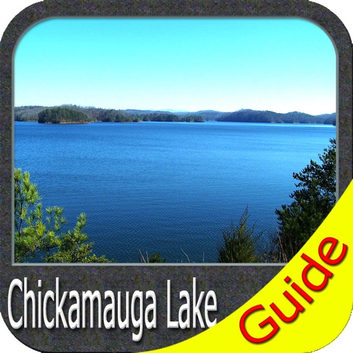 Chickamauga lake Tennessee GPS map fishing charts icon