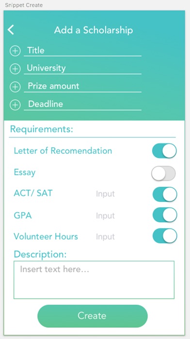 Scholarship Manager App screenshot 3