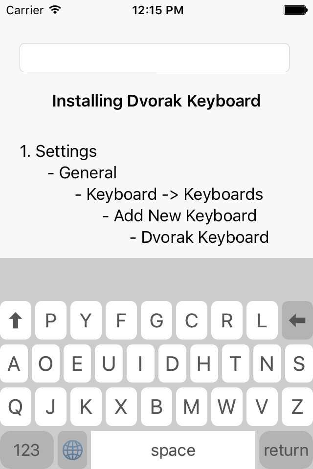 Dvorak for All screenshot 2