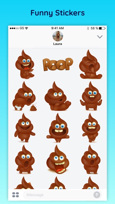 Poopy - Funny Poop Emoji Text Moji Chat Stickers screenshot 3