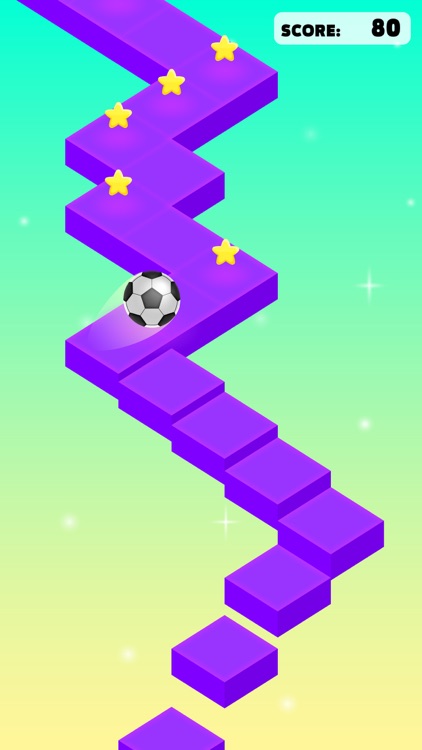 Zig Zag Road - funny ball game