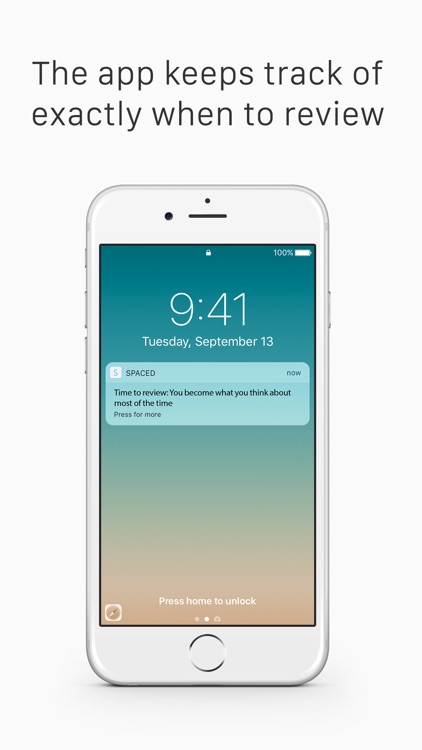 Spaced repetition app