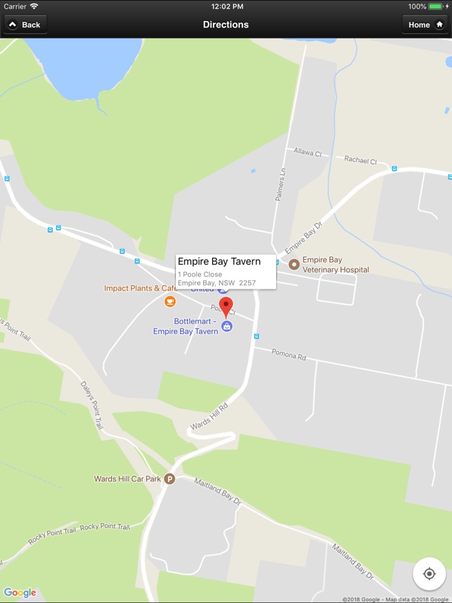 Empire Bay Nsw Map Empire Bay Tavern On The App Store