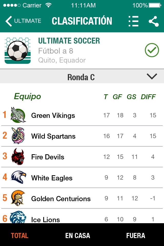 Full Campeonatos screenshot 4