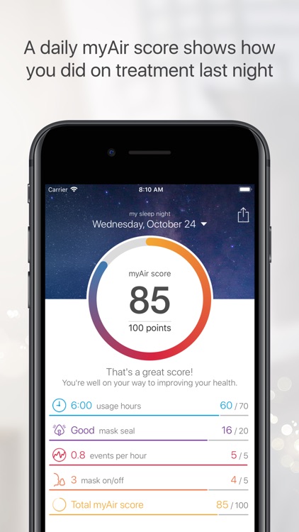 myAir™ for Air10™ by ResMed