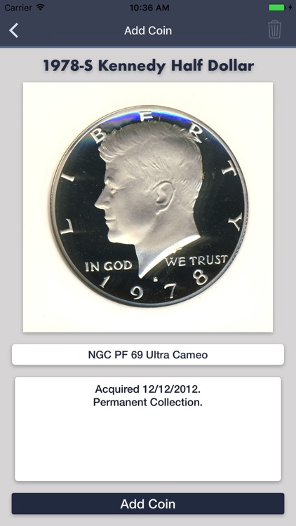 Kennedy Half Dollars - Coin Collection Tracker screenshot-4