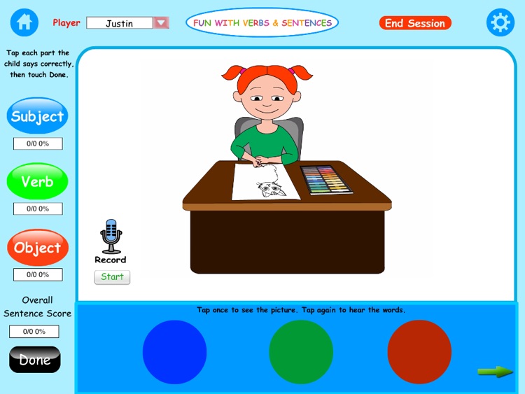 Fun Verbs & Sentences Lite HD screenshot-4