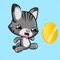 Coins Cat is a funny endless runner game for iOS