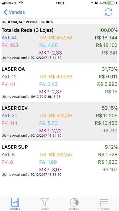 Laser Reports screenshot 2