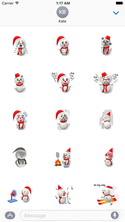 SnowmanMoji Snowman Sticker