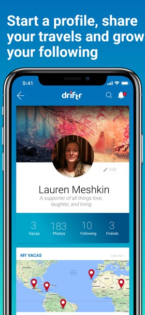 Driftr: Social travel platform