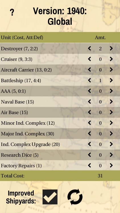 A&A Unit Purchase Calculator