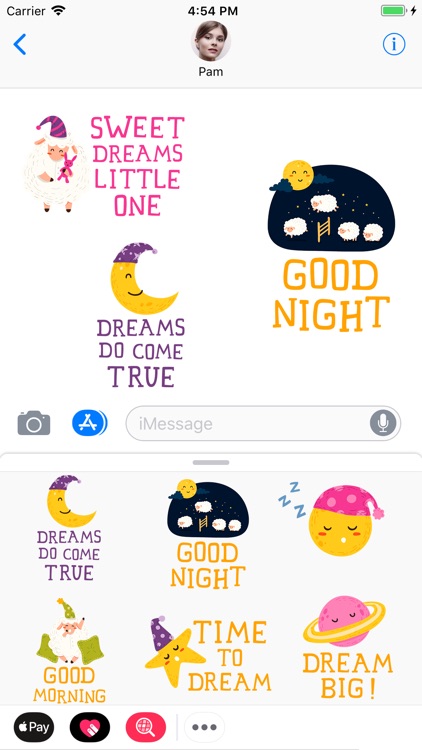 Good night : Stickers