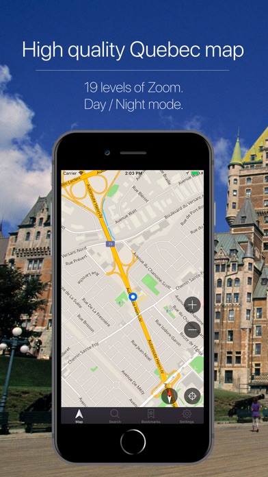 Quebec, Canada Navigation screenshot 2